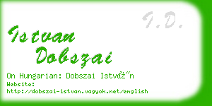 istvan dobszai business card
